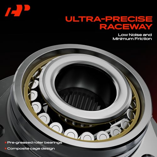 Image of A-Premium 2 x Front Wheel Bearing and Hub Assembly with 6-Lug