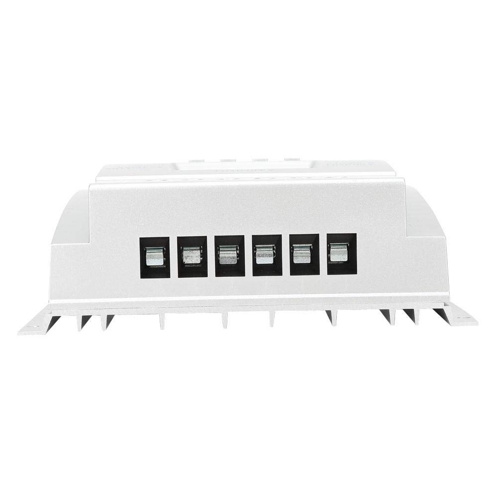 Controlador de carga solar 80A, MPPT L-80 Pantalla LCD PWM Controlador de carga solar fotovoltaico MPPT Regulador 12V/24V, Regulador inteligente de batería del panel solar
