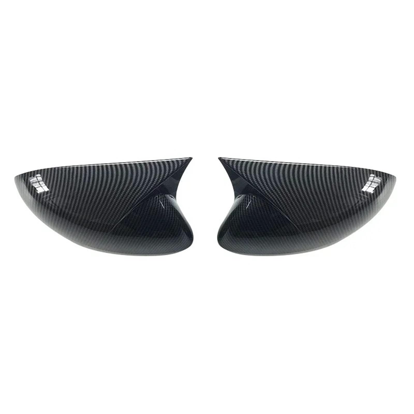 Wing Mirror Cover Caps for Nissan for Sylphy for Sentra 2019-2021 Car Rearview Side Mirror Cover Caps Sticker Wing Cap Exterior Door Case Trim Carbon Fiber(Carbon Fiber Pattern)