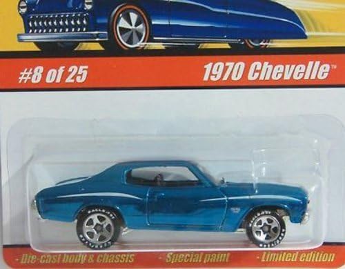 Hot Wheels Clásicos, Serie 1, Pintura Especial, Edición Limitada, Azul Turquesa 1970 Chevelle. # 8 de 25