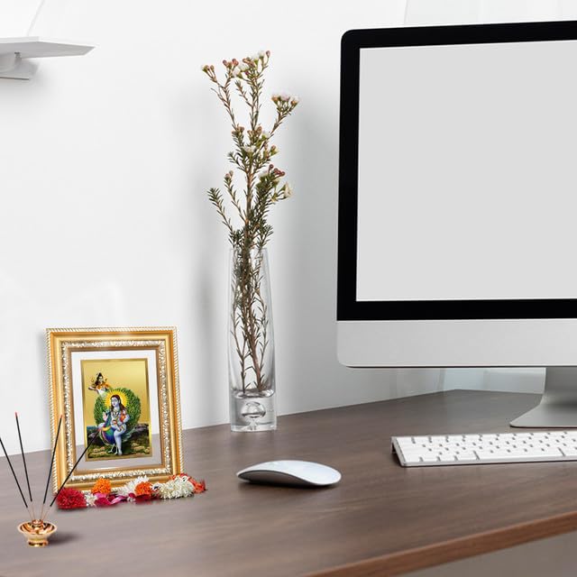 Image of DIVINITI Baba Balak Nath 24K Gold Plated Foil Wall and Tabletop Photo Frame for Home Decor, Puja Room, Luxury Gifting | DG Frame 112 S2 (21.5x17.5 CM)