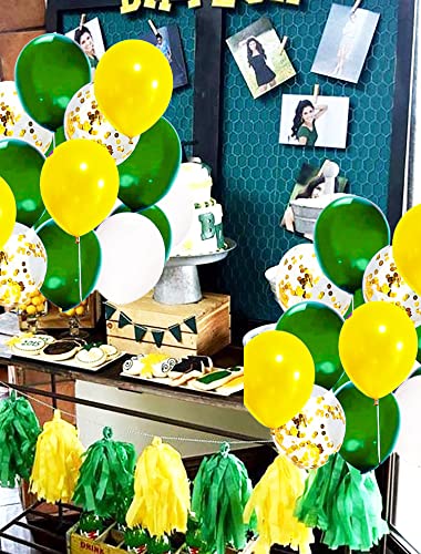 Image of Graduation Party Decorations Green Yellow 2026 /Green Yellow Graduation Decorations /Green Gold Balloons of 20pcs for Tractor Birthday Decor (Pack of 3)