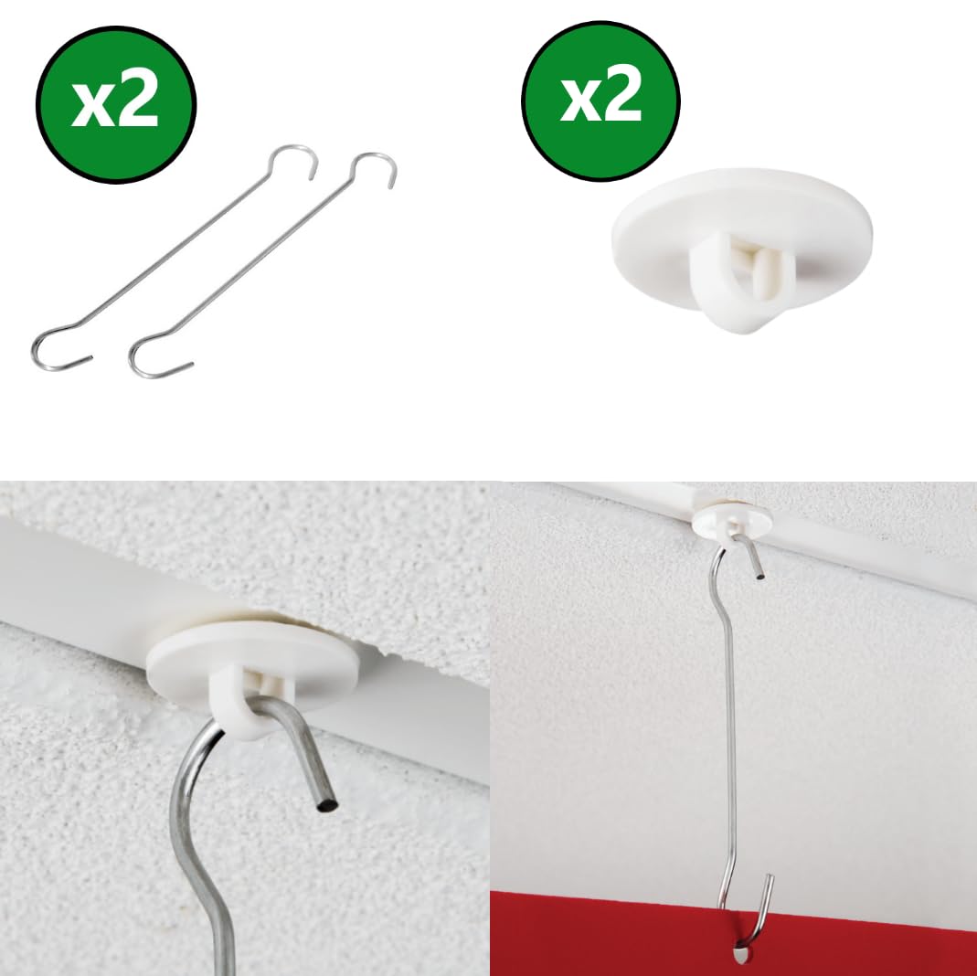 Double Sided Fire Exit Sign, Arrow Right/Left (Reverse), Foamed PVC Emergency Exit Sign with Hanging Kit - Image 2
