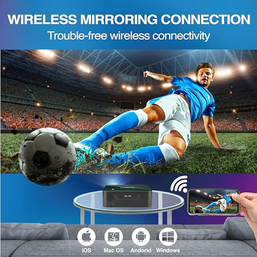 Uvision X1 Native 1080P Wireless Projector W/ Carry Case thumb #1