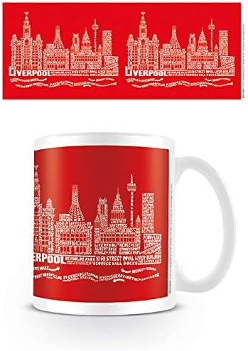 Forty7 Pyramid International Citography (Liverpool) Official Boxed Ceramic Coffee/Tea Mug, Multi-Colour, 11 oz/315 ml