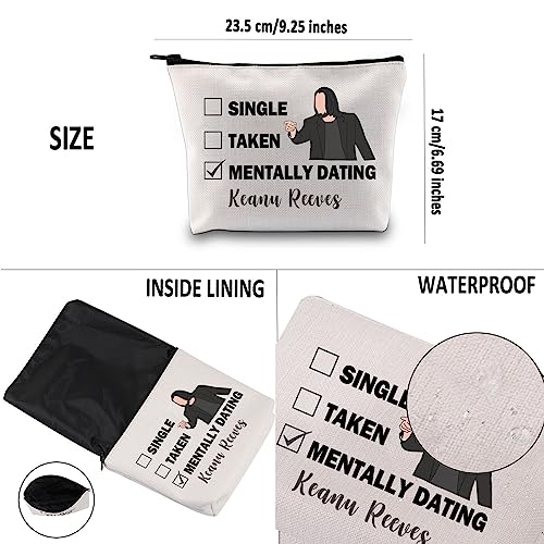 PYOUL Keanu R Inspired Gift Dating Keanu R Makeup Bag Keanu R Fan Cosmetic Bag Keanu R Merch (Dating Keanu R B) - Image 3