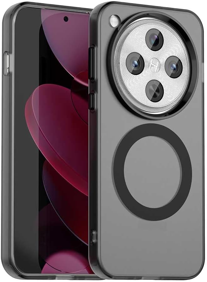 Compatible with Oppo Find X8 5G Case Cover,Supports Wireless Charging,Shockproof Magnetic Phone Case，Compatible with Oppo Find X8 5G Case Black