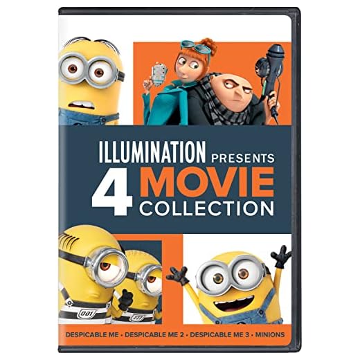 Illumination Presents: 4-Movie Collection (Despicable Me / Despicable Me 2 / Despicable Me 3 / Minions) [DVD]