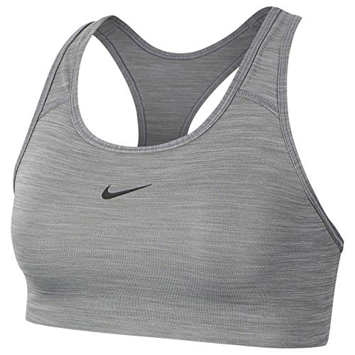 Nike Women's MED PAD Bra, Smoke Grey/Pure/(Black), X-Small