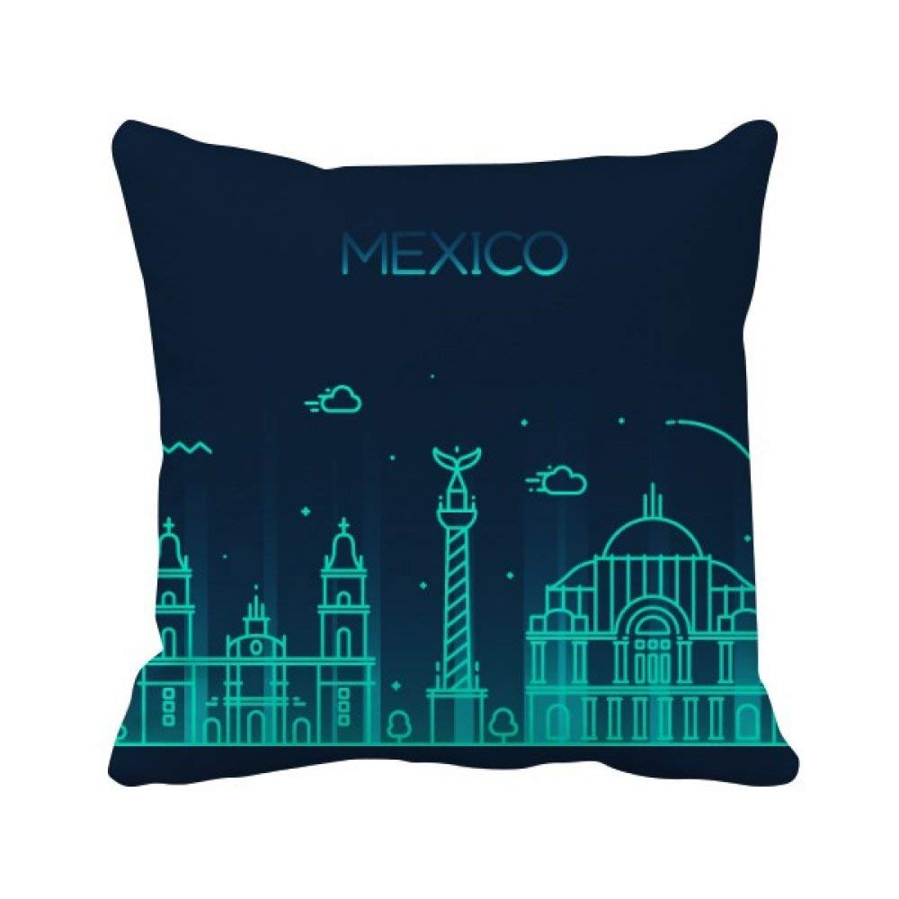 Housse de coussin Mexique carrée pour canapé salon