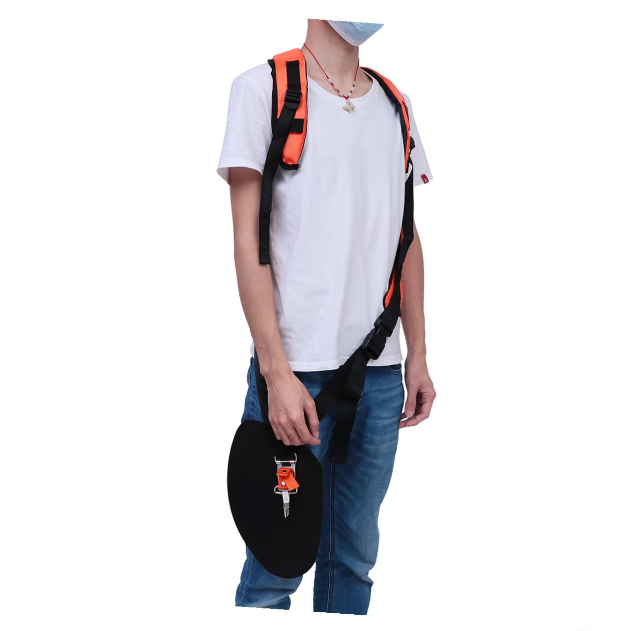 SHINEOFI de Hombro Acolchado para Desbrozadora con Cinturón Ajustable Ergonómico para Cortacésped y Podadora Distribuye Peso y Reduce Fatiga Hombros y Cuerpo