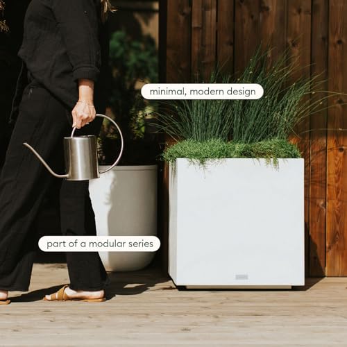 Image of Veradek Block Series Cube Planter - Square Outdoor Planter