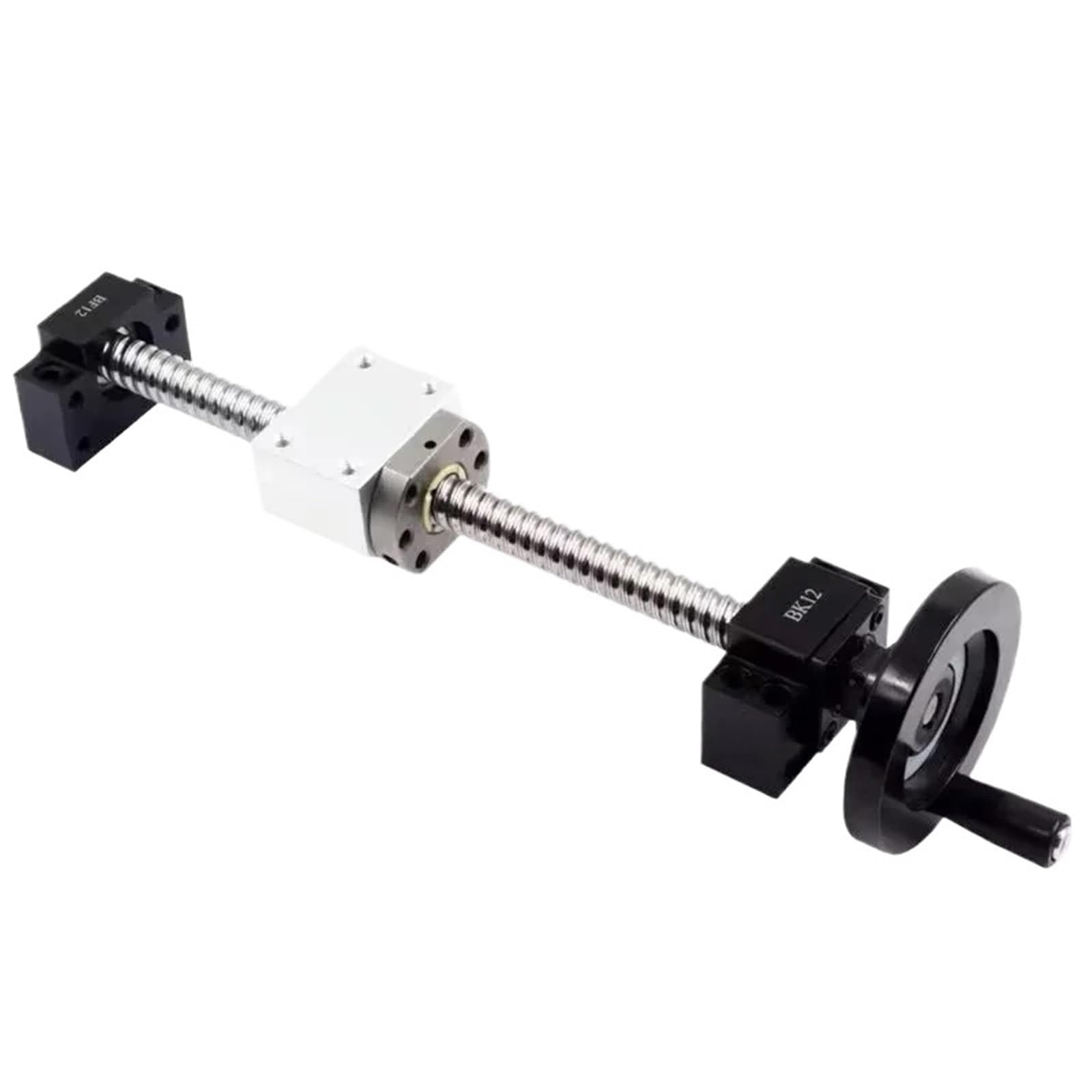 Vis à billes anti-jeu Vis à billes laminées SFU1605 C7 avec extrémité usinée + écrou 1605 + boîtier d'écrou + support d'extrémité BK/BF12 + volant(400mm)