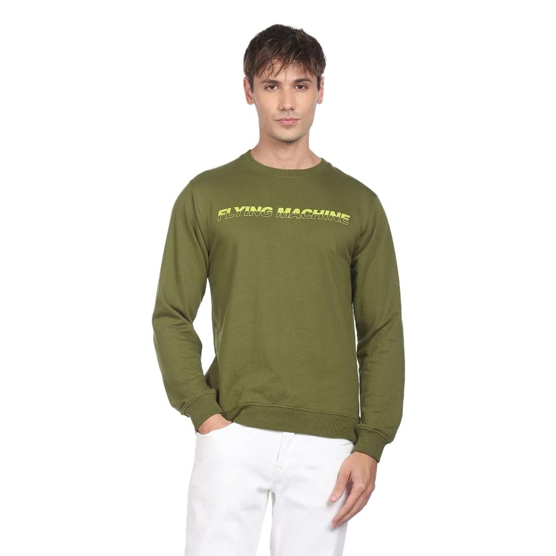 flying machine Men's Regular Fit Sweatshirt| Printed-picture-23