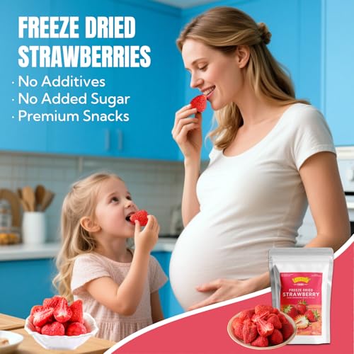 Freeze Dried Strawberries 3.52OZ/100g,50-55 per bag - image 6