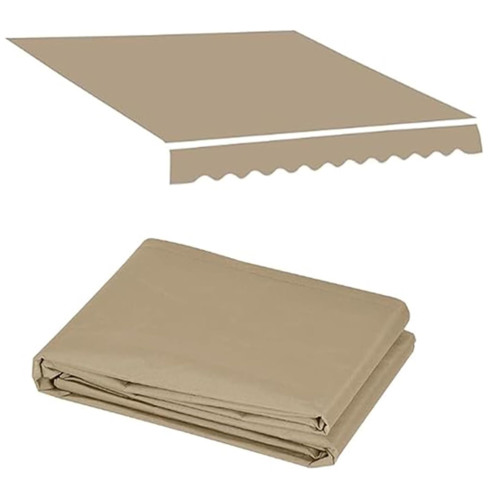 Auvent rétractable avec bâche bloc UV et étanche 14㎡