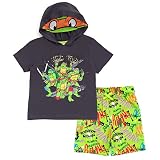 Teenage Mutant Ninja Turtles Leonardo Michelangelo Raphael Toddler Boys T-Shirt and Mesh Shorts Outfit Set Null 5T