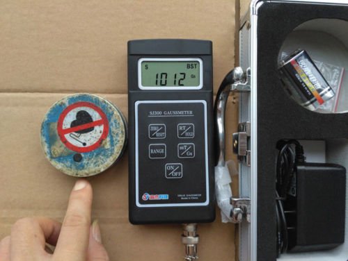 Image of SJ300 High-Precision Tesla Gauss Meter, 0.01mT Resolution Magnetic Field Tester with Residual Magnetic Measurement Function