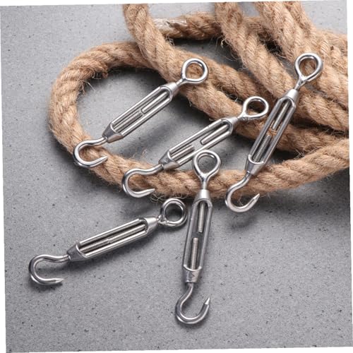 SHOWERORO Juego de 5 Tensores M5 de Acero Inoxidable 304 con Ojal y Gancho para Cables, Uso Industrial y Exterior miniatura 6