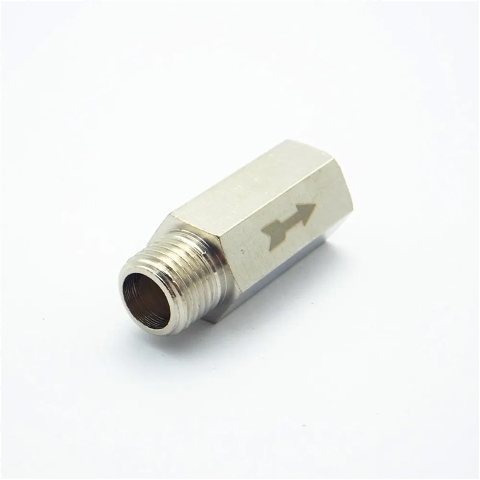 Clapet anti-retour pneumatique en laiton, 1/8 "1/4" 3/8 "1/2" BSP mâle à femelle, clapet anti-retour à sens unique à Port complet for l'air, l'eau, le pétrole et le gaz (Size : 1/2")