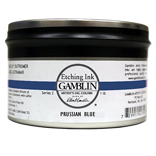 Gamblin Aguafuerte Tinta Azul de Prusia 1 Lb