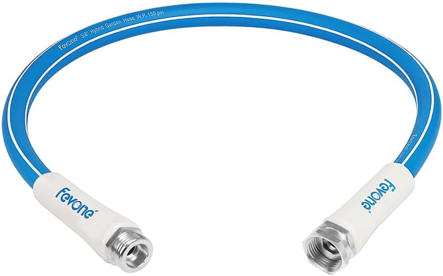FEVONE 3 ft Lead-in Garden Hose, Hose Reel Leader Hose