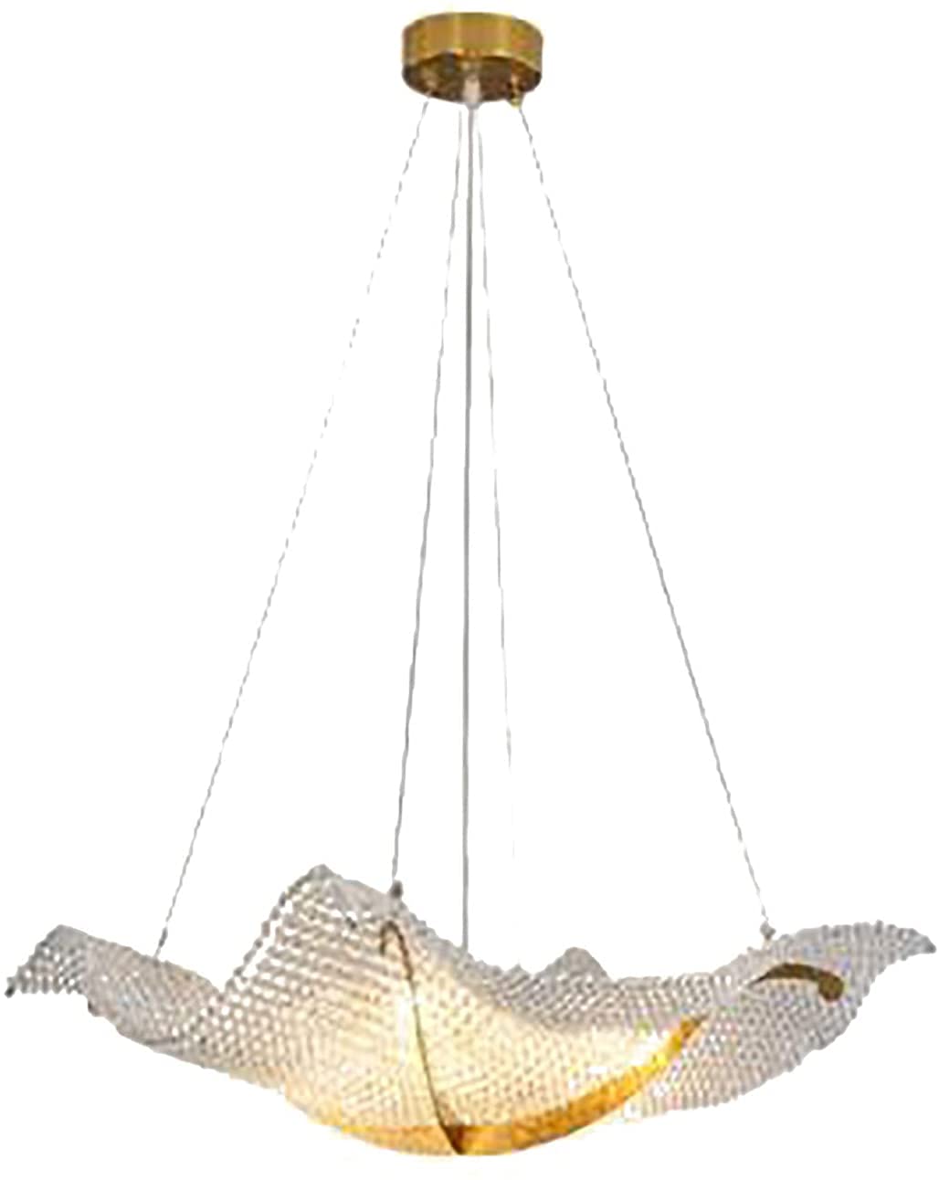 Modern Crystal Chandelier Contemporary LED Ceiling Light Fixture Pendant Lighting for Living Room Bedroom Restaurant Porch Dining Room