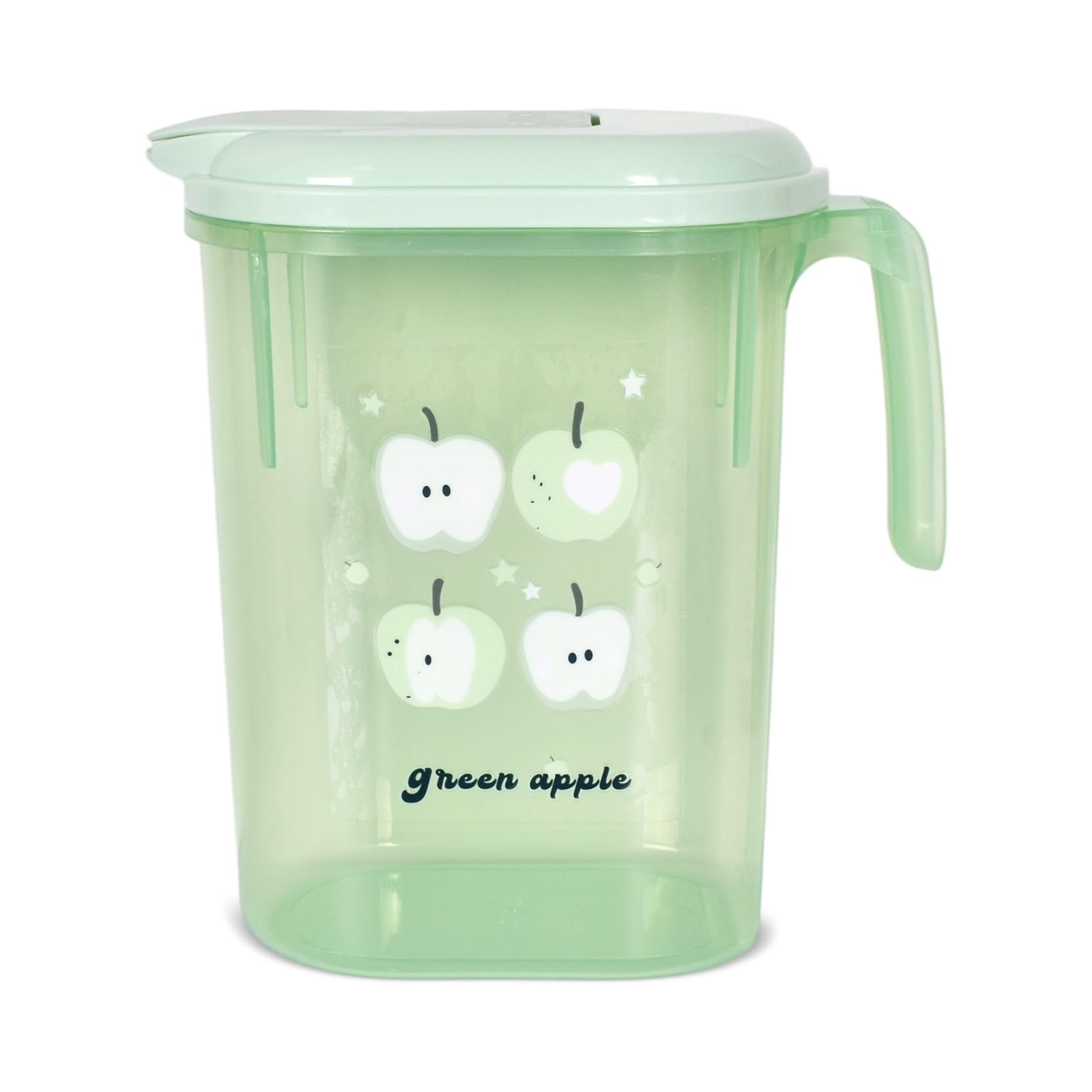 1.8L Leakproof Plastic Water Jug, with Push to Open Lid, Fridge Door Water Pitcher, Wide Mouth, for Iced Tea Homemade Juice