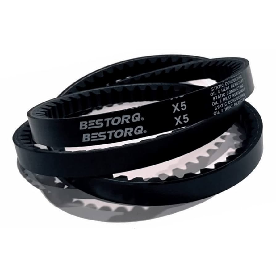 BESTORQ BX22 Rubber V-Belt, Raw Edge/Cogged, Black, 25