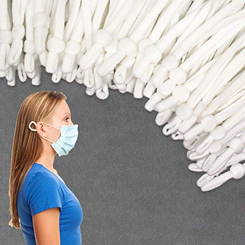Elastic Bands for Sewing with Adjustable Buckle,100pcs Elastic String for M-a-s-ks