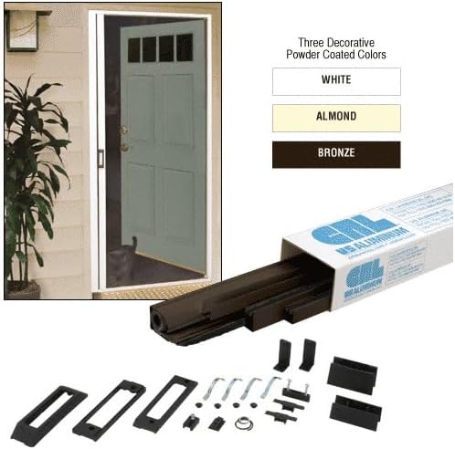 CRL RDS96BRZ Bronze 96" Euro Retractable Screen Door Kit