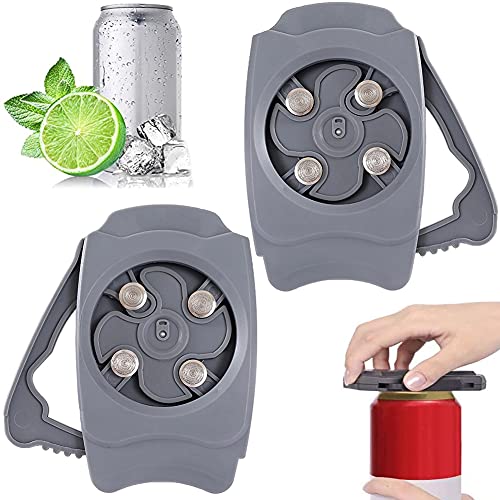 Go Swing Topless Can Opener, 2PCS Professional Safety Easy Manual Can Opener, Effortless Can Top Remover for Bar/Kitchen