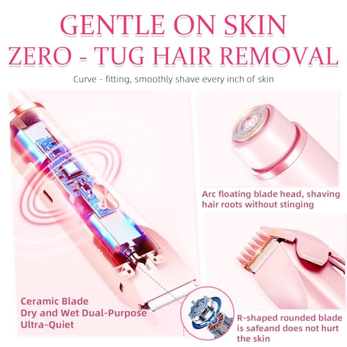 Afeitadora de bikini Dermave eléctrica e impermeable con cabezal cerámico para mujer 6