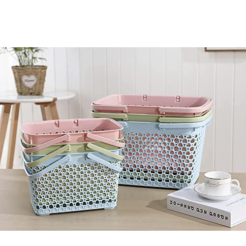 Anyoifax Portable Shower Caddy Basket Plastic Cleaning Tote With Handles Large Storage Organizer Bin For Bathroom, College Dorm, Pantry, Kitchen, Blue #TOP7