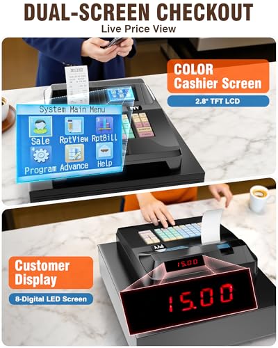 Image of PYY Cash Register for Small Businesses with Scanner