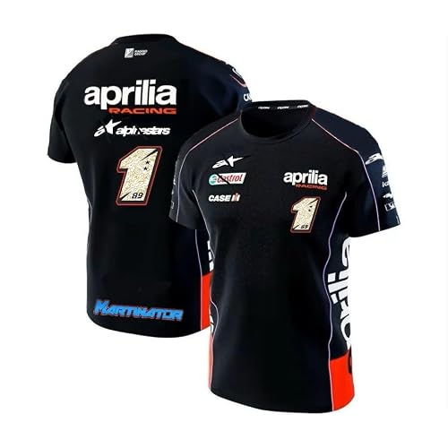 PRORACER Camiseta Hombres Replica 1 Aprilía MotóGP (M)