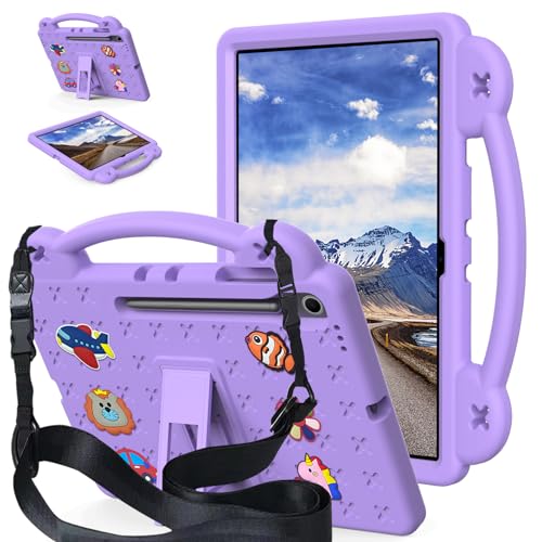 Étui enfants pour Samsung Galaxy Tab S10 FE Plus violet en EVA