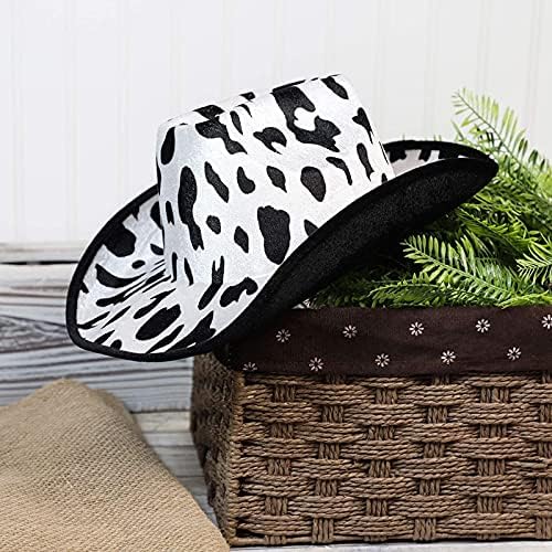 Juvolicious Cowboy Hat with Cow Print 
