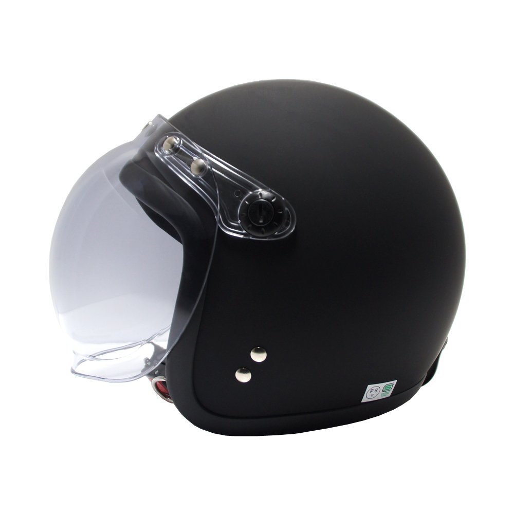 Amazon.co.jp: [ビーアンドビー] バイク用 ジェットヘルメット バブル
