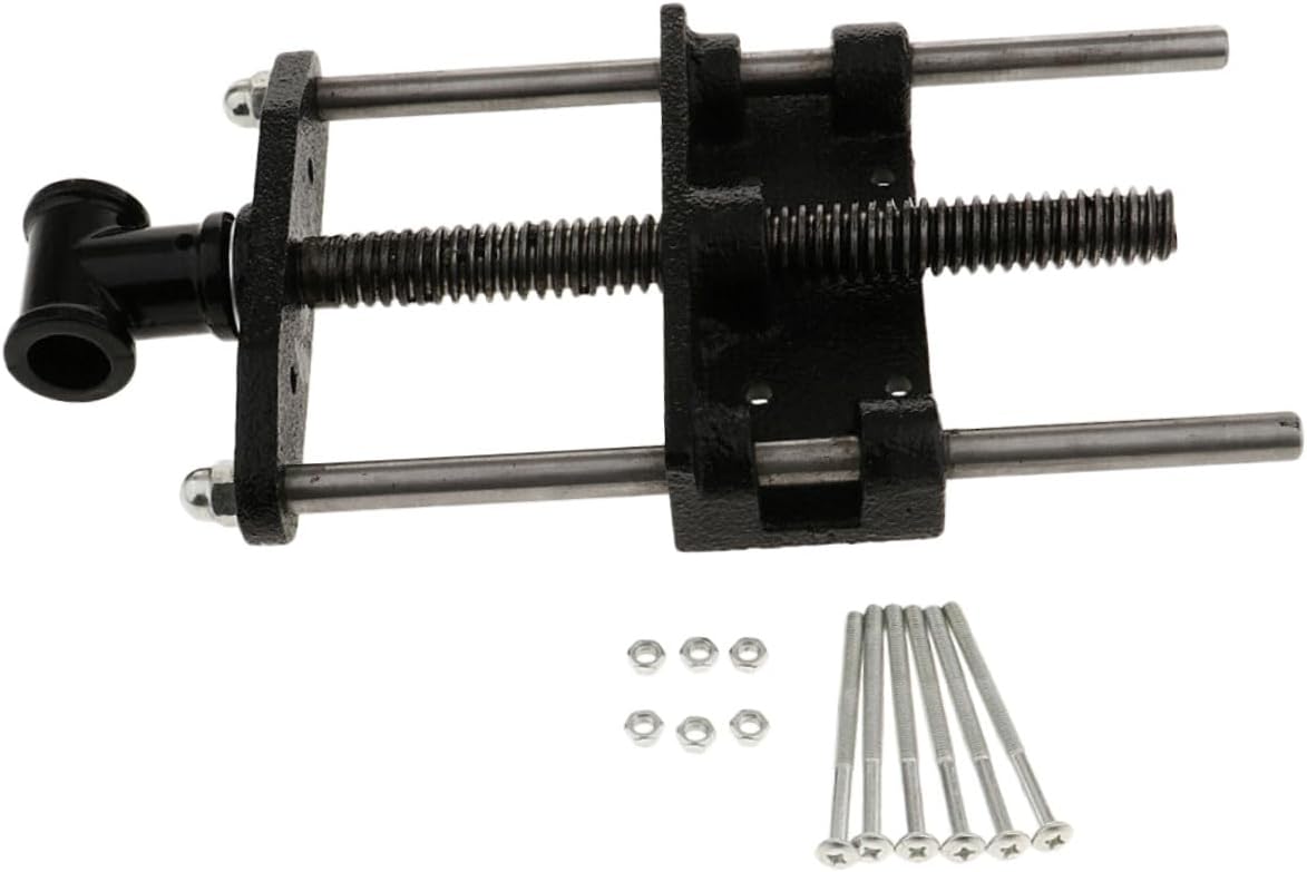 Woodworking Table Pliers 7-inch Lightweight Woodworking Clamp with Dual Connecting Rods and Guide Rod