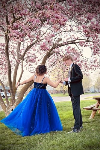 Cold Shoulder Sequin Prom Dresses Sparkly Glitter Tulle Long Ball Gowns for Women Formal4