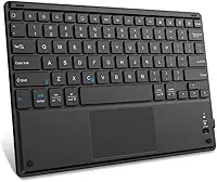 Teclado Bluetooth com Touchpad Compatível IOS/Android Windows Ultrafino para iPhone/IPad Pro/Mac, tablets em geral e laptop