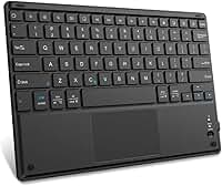Teclado Bluetooth com Touchpad Compatível IOS/Android Windows Ultrafino para iPhone/IPad Pro/Mac, tablets em geral e laptop