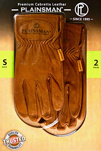 Plainsman Premium Cabretta Leather Gloves (2 Pair) - Small