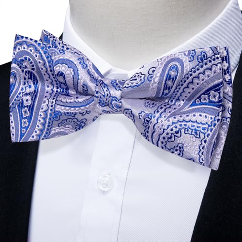 Image of YourTies Bow Ties for Men Pretied Bowties Solid Color Satin Bow Tie Formal Business Tuxedo Wedding Party Prom