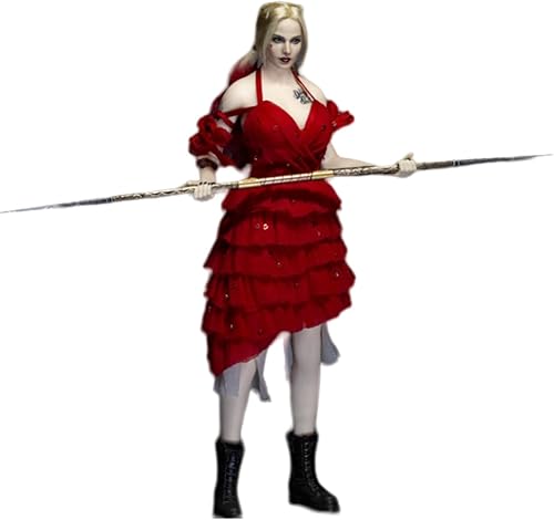 HiPlay Figura coleccionable Harley Joker Juego completo de accesorios escultura de cabeza+ropa+accesorio para figura de acción femenina en miniatura