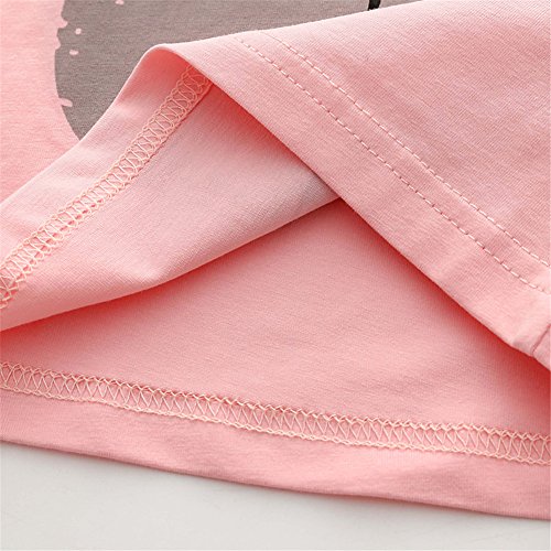 Image of Mud Kingdom Infant Toddler Girls Tulle Skirts Set Outfit T-Shirts Cute Print Casual Summer