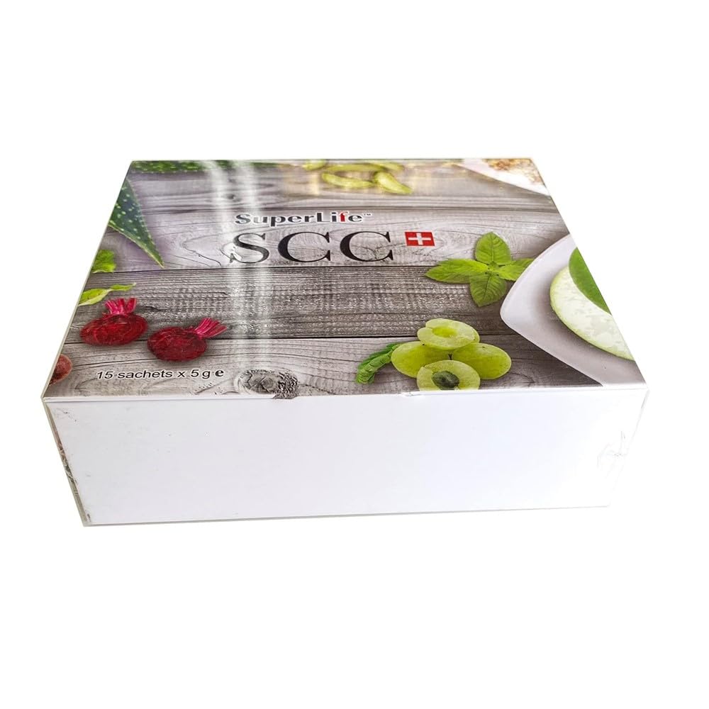 Super Life SCC+ Lot de 2 boîtes de 15 sachets de 5 g pour soins du côlon