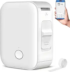 Impressora Termica Bluetooth Mini Etiquetas Adesiva Portatil, Etiquetadora Mini Impressora de Etiquetas Bluetooth com Fita Térmica Portátil App Celular