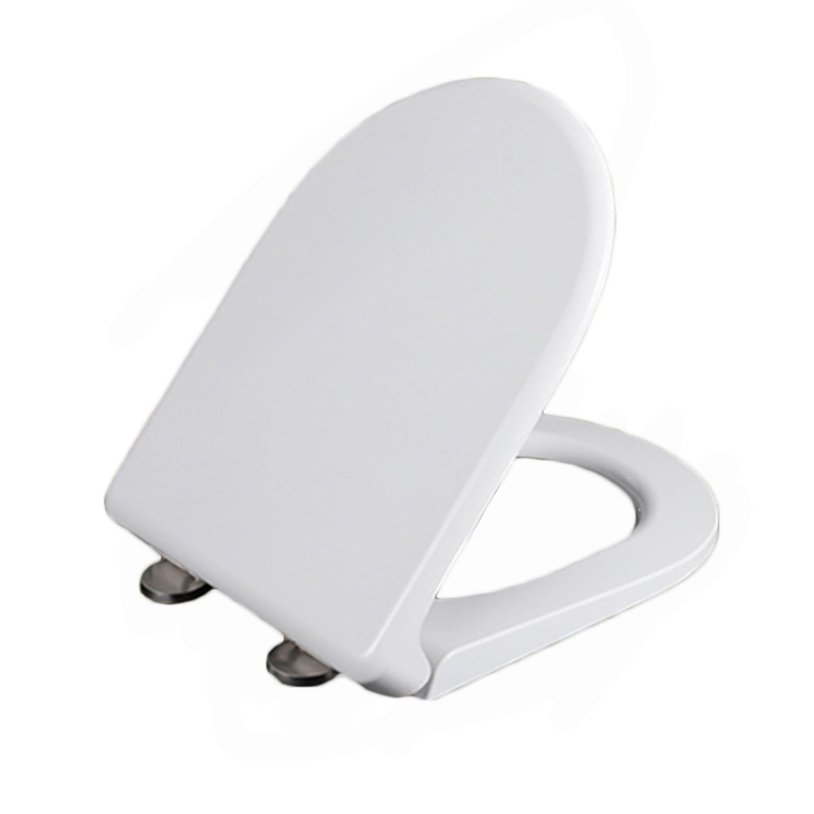 Dxpsxjl One Color White Toilet Seat, Customizable, Lightweight, Durable, Portable, User-Friendly, Compact Ergonomic Design, Soft, Close, Shape, Plastic, Adjustable